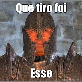 Que tiro foi Esse