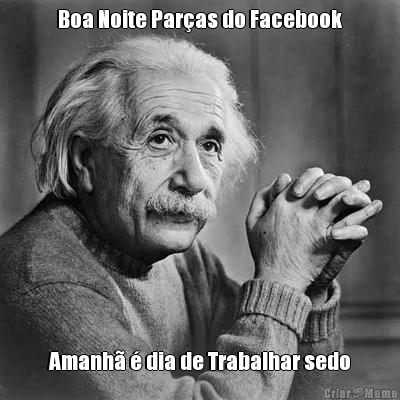 Boa Noite Par�as do Facebook Amanh� � dia de Trabalhar sedo