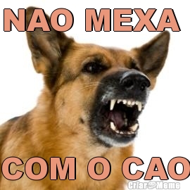 NAO MEXA  COM O CAO