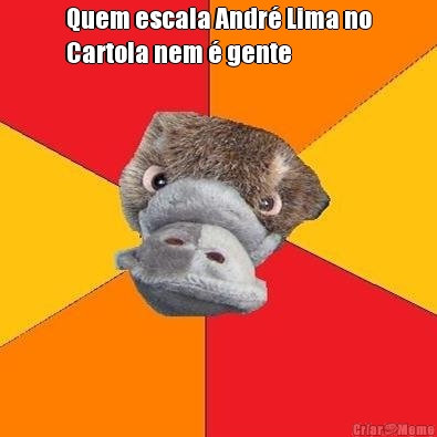 Quem escala Andr� Lima no
Cartola nem � gente  