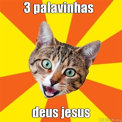 3 palavinhas   deus jesus