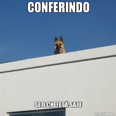 CONFERINDO SE O CHEFE J� SAIU