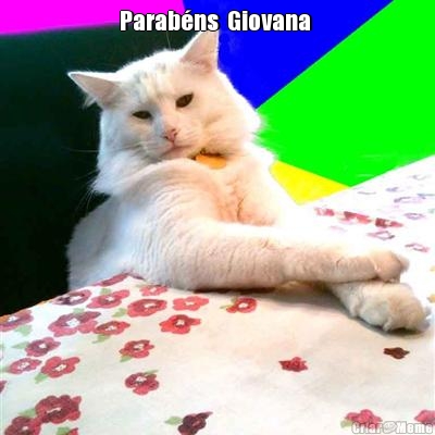 Parab�ns  Giovana  