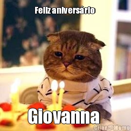 Feliz anivers�rio  Giovanna 