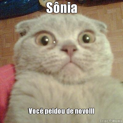 S�nia Voc� peidou de novo!!!
