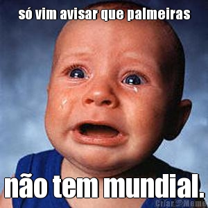 s� vim avisar que palmeiras n�o tem mundial.