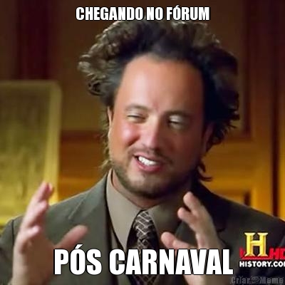 CHEGANDO NO F�RUM P�S CARNAVAL