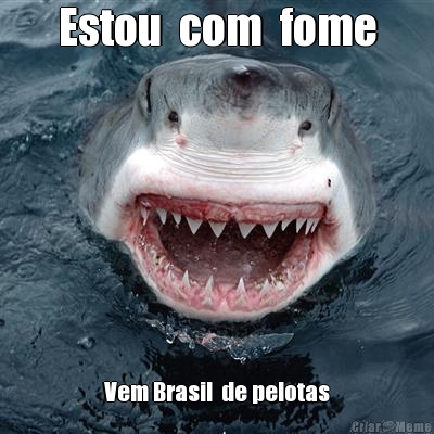 Estou  com  fome Vem Brasil  de pelotas