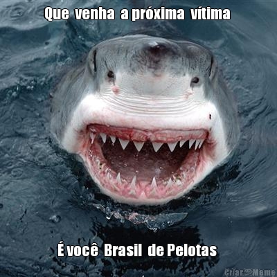Que  venha  a pr�xima  v�tima  � voc�  Brasil  de Pelotas 