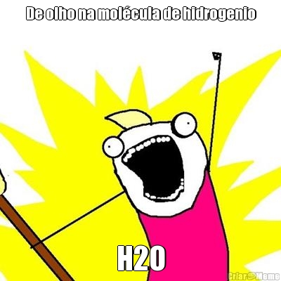 De olho na mol�cula de hidrogenio H2O