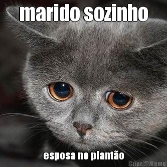 marido sozinho esposa no plant�o