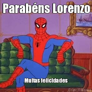 Parab�ns Lorenzo Muitas felicidades