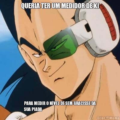 QUERIA TER UM MEDIDOR DE KI PARA MEDIR O N�VEL DE SEM GRACISSE DA
SUA PIADA