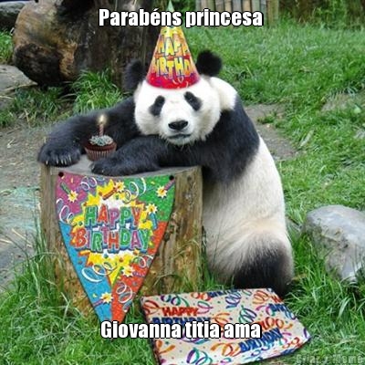 Parab�ns princesa  Giovanna titia ama 