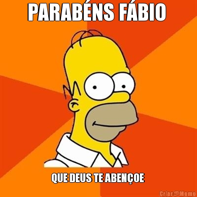 PARAB�NS F�BIO  QUE DEUS TE ABEN�OE 