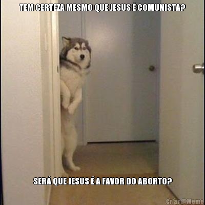 TEM CERTEZA MESMO QUE JESUS � COMUNISTA? SER� QUE JESUS � A FAVOR DO ABORTO?