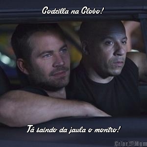 Godzilla na Globo! T� saindo da jaula o montro!