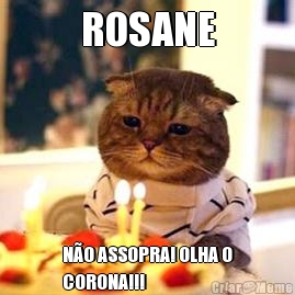 ROSANE N�O ASSOPRA! OLHA O
CORONA!!!