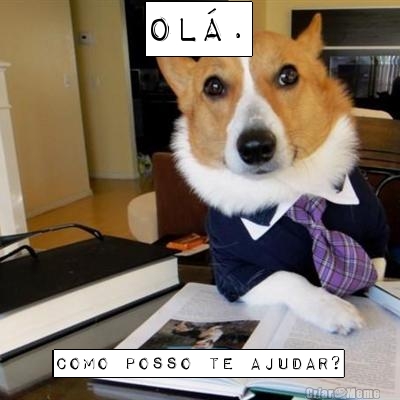 Ol�. Como posso te ajudar?