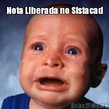 Nota Liberada no Sistacad 