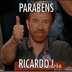 PARAB�NS RICARDO !
