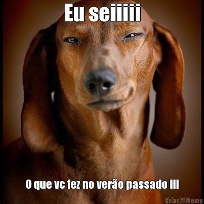 Eu seiiiii O que vc fez no ver�o passado !!!