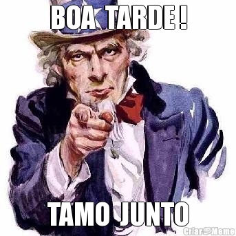 BOA  TARDE ! TAMO  JUNTO