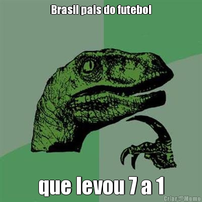 Brasil pais do futebol que levou 7 a 1