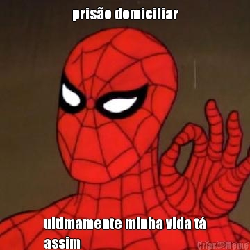pris�o domiciliar ultimamente minha vida t�
assim