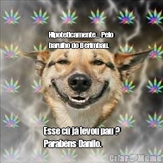 Hipoteticamente... Pelo
barulho do Berimbau. Esse c� j� levou pau ?
Parab�ns Danilo.