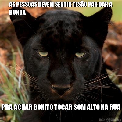 AS PESSOAS DEVEM SENTIR TES�O PAR DAR A
BUNDA PRA ACHAR BONITO TOCAR SOM ALTO NA RUA