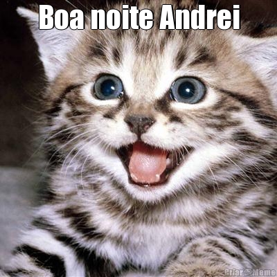 Boa noite Andrei 