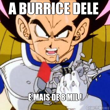 A BURRICE DELE  � MAIS DE 8 MIL !
