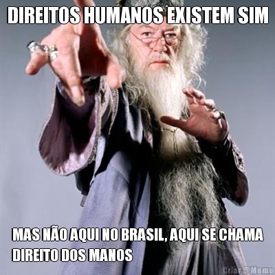 DIREITOS HUMANOS EXISTEM SIM MAS N�O AQUI NO BRASIL, AQUI SE CHAMA
DIREITO DOS MANOS
