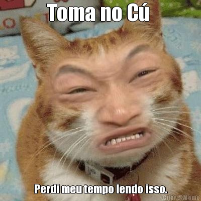 Toma no C�  Perdi meu tempo lendo isso.