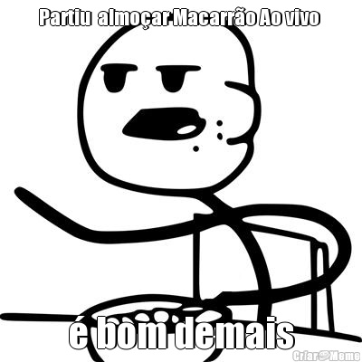 Partiu  almo�ar Macarr�o Ao vivo  � bom demais