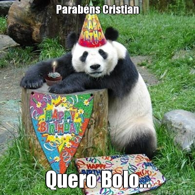 Parab�ns Cristian Quero Bolo...