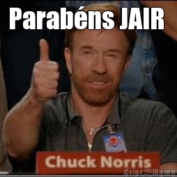 Parab�ns JAIR  