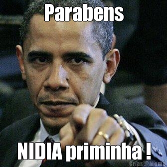 Parabens NIDIA priminha !