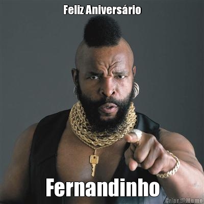 Feliz Anivers�rio Fernandinho