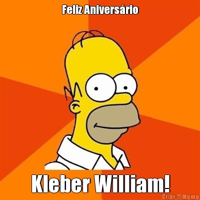 Feliz Anivers�rio Kleber William!