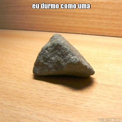 eu durmo como uma 