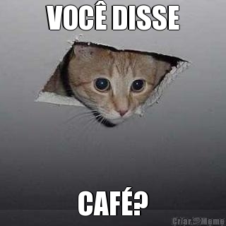 VOC� DISSE CAF�?