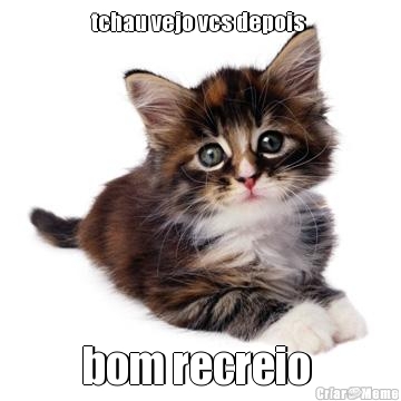 tchau vejo vcs depois  bom recreio 
