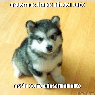 a guerra as drogas n�o deu certo assim como o desarmamento