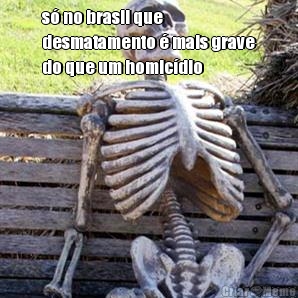 s� no brasil que
desmatamento � mais grave
do que um homic�dio 