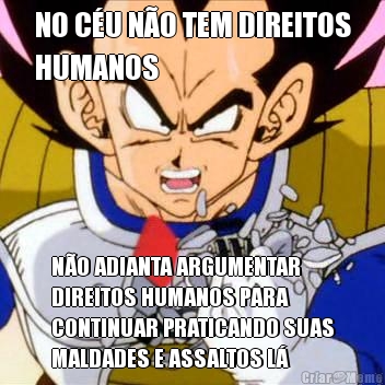 NO C�U N�O TEM DIREITOS
HUMANOS N�O ADIANTA ARGUMENTAR
DIREITOS HUMANOS PARA
CONTINUAR PRATICANDO SUAS
MALDADES E ASSALTOS L�