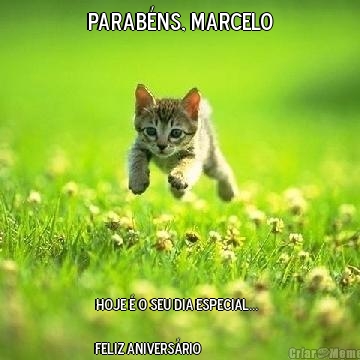 Parab�ns, Marcelo Hoje � o seu dia especial...  
    
Feliz Anivers�rio