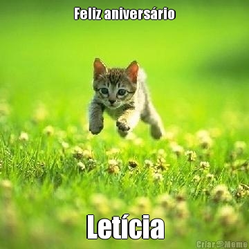 Feliz anivers�rio Let�cia