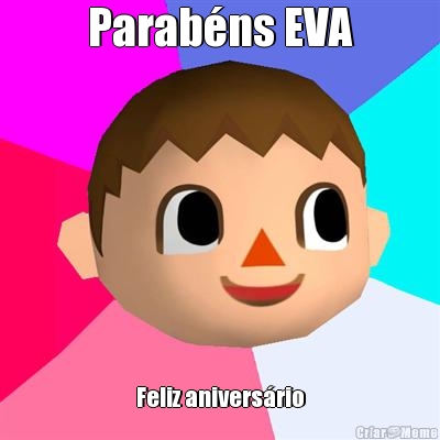 Parab�ns EVA Feliz anivers�rio